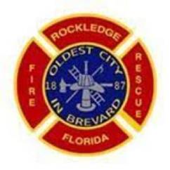 A red and blue fire department logo.
